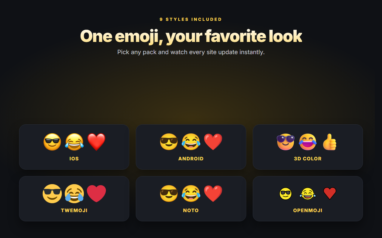 Emoji style packs